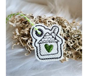 Stickdatei - ITH Anhänger Mini Haus